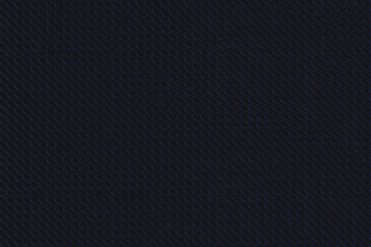 4885/G3-21763 Navy With Light Blue Pattern Suit Fabric