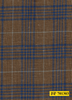 701303/P3-22100 Copper With Blue Check Suit Fabric