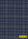 701338/P3-22135 Navy With Brown Check Suit Fabric