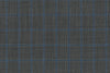 71122-1/10312 Medium Grey W Blue Windowpane Pants Fabric
