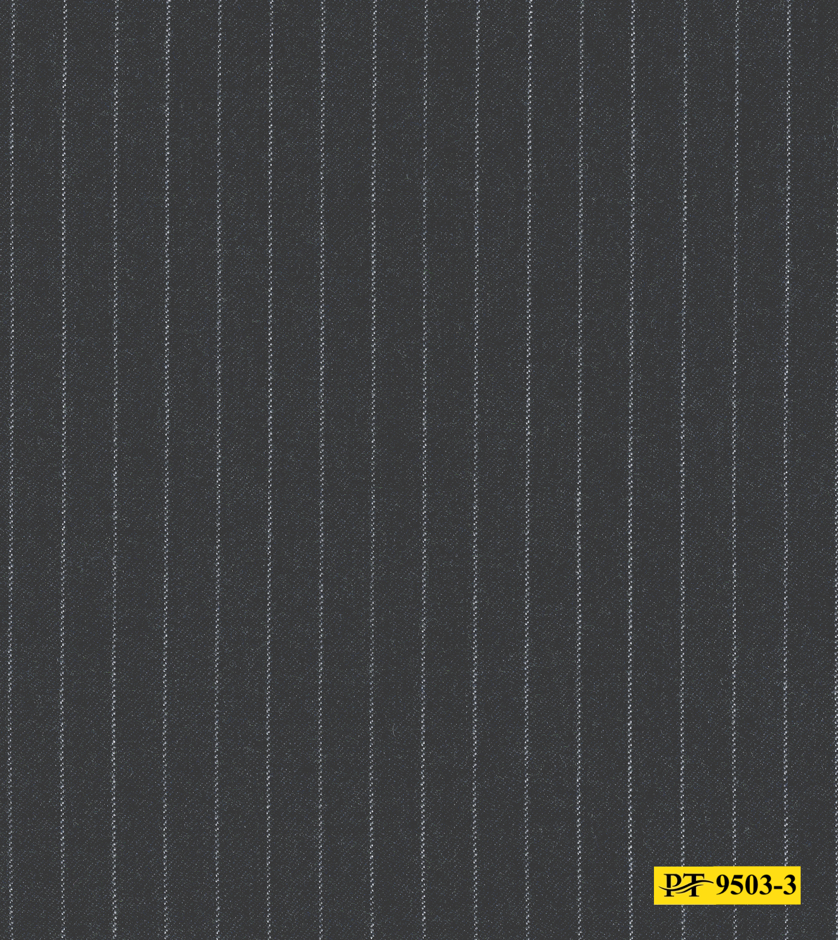 9503-3/P4-18161 Dark Grey With White Stripe Suit Fabric