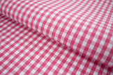 P-723/5885 Fine Cotton Folly Pink and White Checks Shirting Fabric