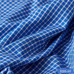 RBS 69 Blue Check Super Fine 2-ply Cotton Shirting Fabric
