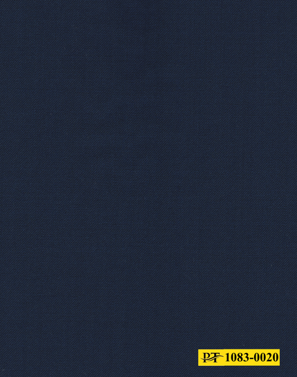 1083-0020/P4-18194 Prussian Blue Plain Suit Fabric