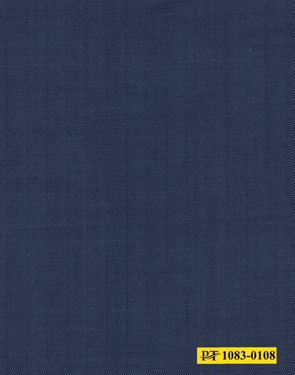 1083-0108/P4-18203 Grey Blue Herringbone Suit Fabric