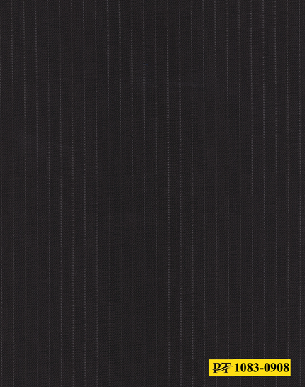 1083-0908/P4-18263 Black Stripe Suit Fabric