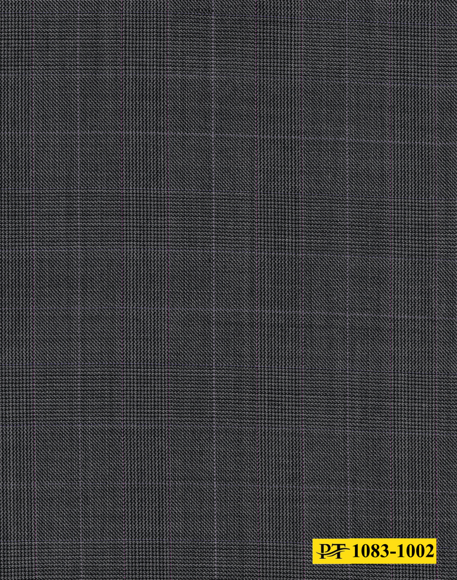1083-1002/P4-18265 Grey With Pink Check Jacket Fabric