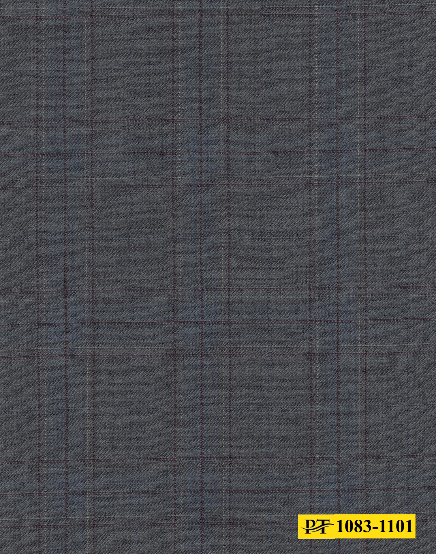 1083-1101/P4-18270 Grey With Brown Check Jacket Fabric