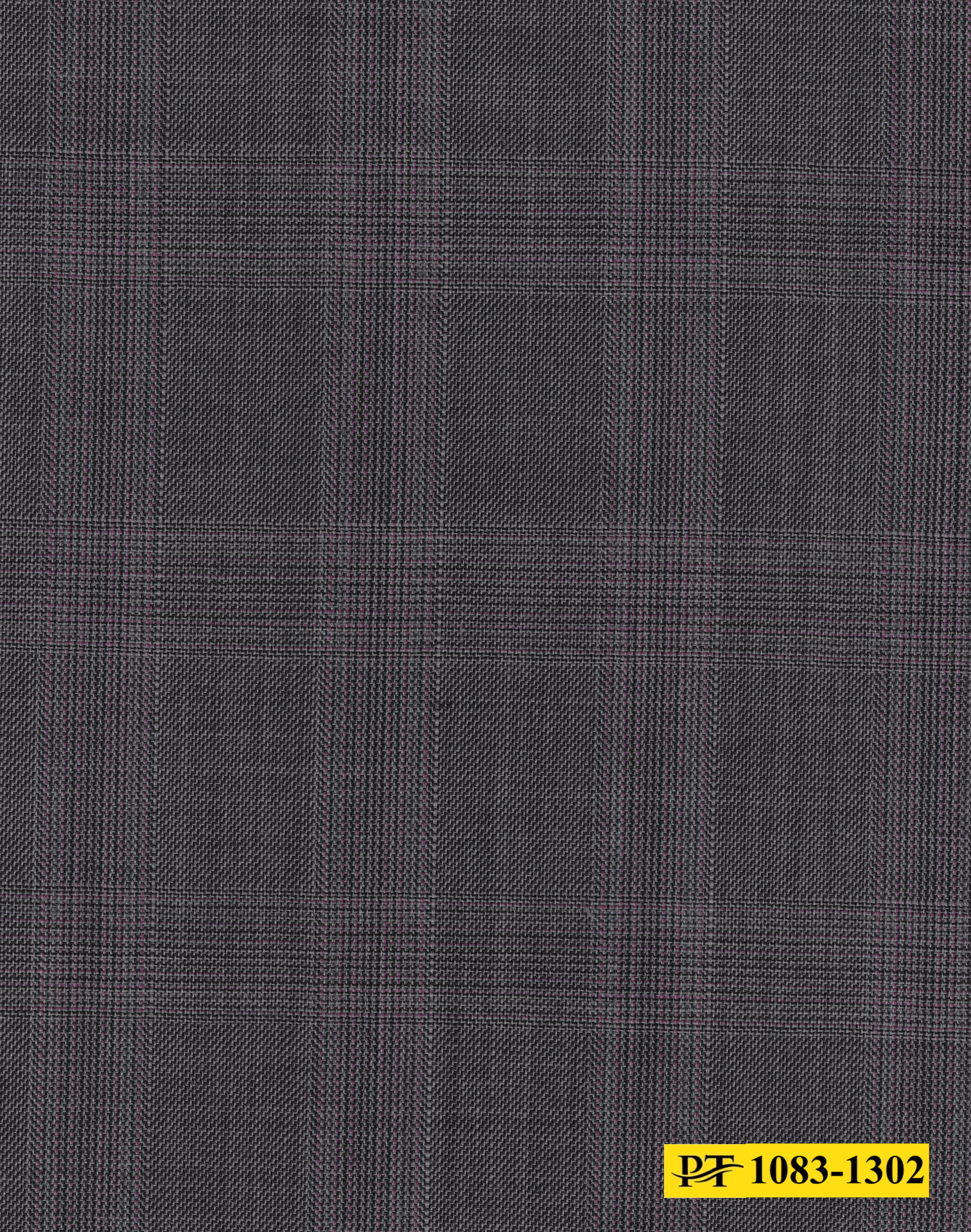1083-1302/P4-18275 Light Grey With Pink Check Suit Fabric