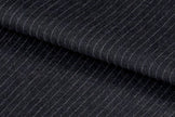 21304-1/G6-16763 Dark Grey With White Small Stripe Vest Fabric