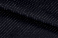 21304-3/G6-16765 Navy With White Small Stripe Suit Fabric
