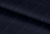 21310-1/G6-16756 Navy Pinhead With Blue Check Vest Fabric