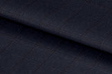 21330/G6-22710 Navy With Maroon Houndstooth Check Pants Fabric