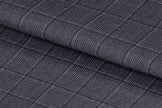 21339/G6-22709 Light Blue Grey Houndstooth Check Vest Fabric
