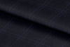 21381/G6-22698 Midnight Blue With Brown Check Pants Fabric