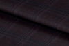 21382/G6-22703 Plum With Blue & Tan Windowpane Vest Fabric