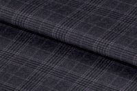 21385/G6-22688 Grey With Purple & Black Check Pants Fabric