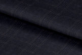 21386/G6-22691 Dark Blue With Brown Check Pants Fabric