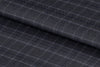 2199001/G1-22960 Dark Gray with Blue Check Jacket Fabric