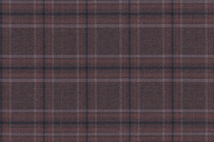 2199004/G1-22962 Mauve Peach with Navy Blue Check Suit Fabric
