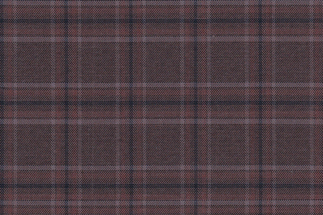 2199004/G1-22962 Mauve Peach with Navy Blue Check Suit Fabric