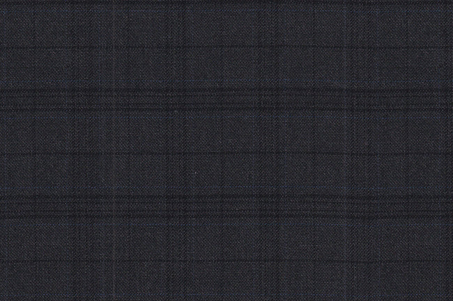 2199005/G1-22952 Dark Gray with Blue Check Suit Fabric