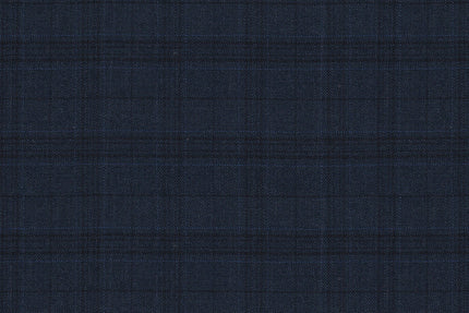 2199006/G1-22953 Navy Blue Check Suit Fabric