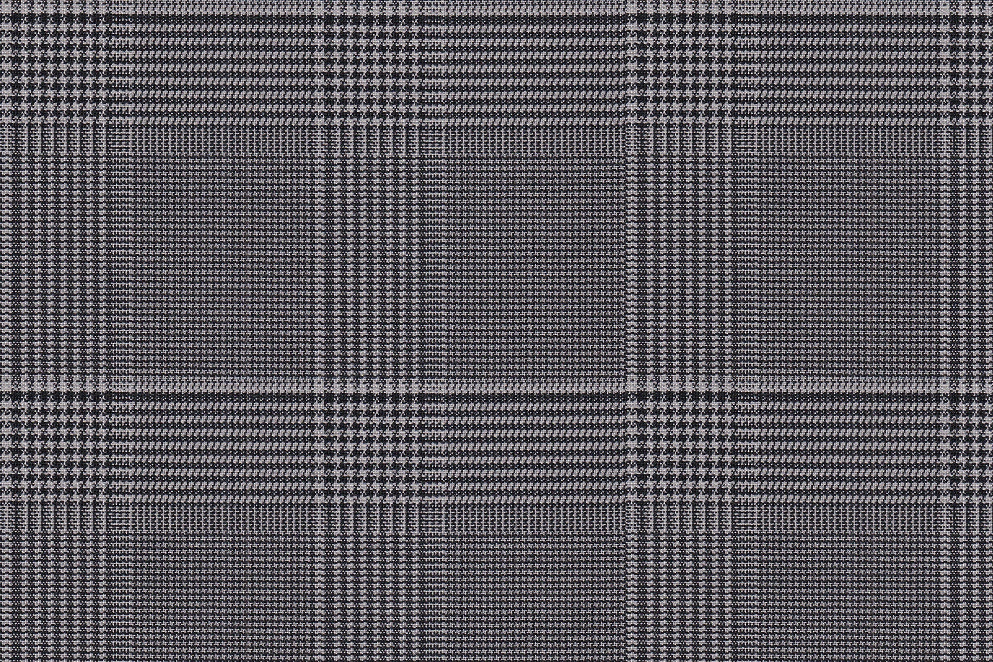 2199014/G1-22955 Black & White Houndstooth Plaid Suit Fabric