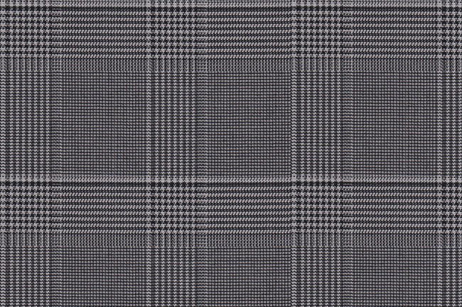 2199014/G1-22955 Black & White Houndstooth Plaid Suit Fabric