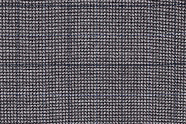 2199015/G1-22927 Gray with Navy Check Vest Fabric