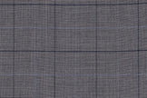 2199015/G1-22927 Gray with Navy Check Jacket Fabric
