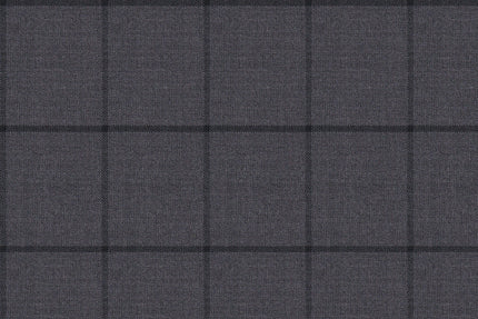 2199018/G1-22965 Gray Windowpane Suit Fabric