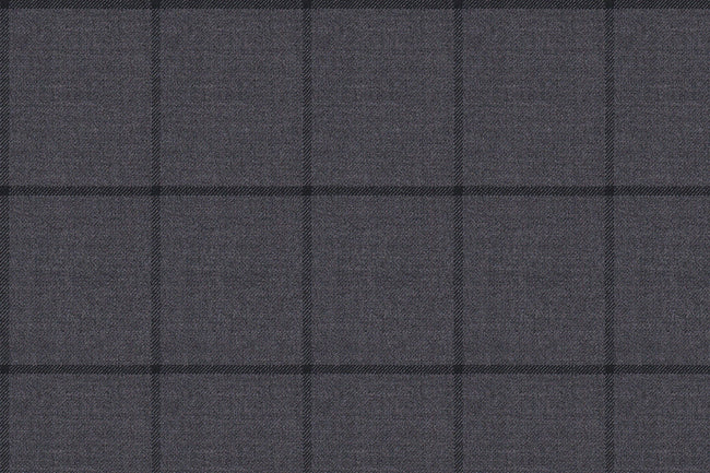 2199018/G1-22965 Gray Windowpane Pants Fabric