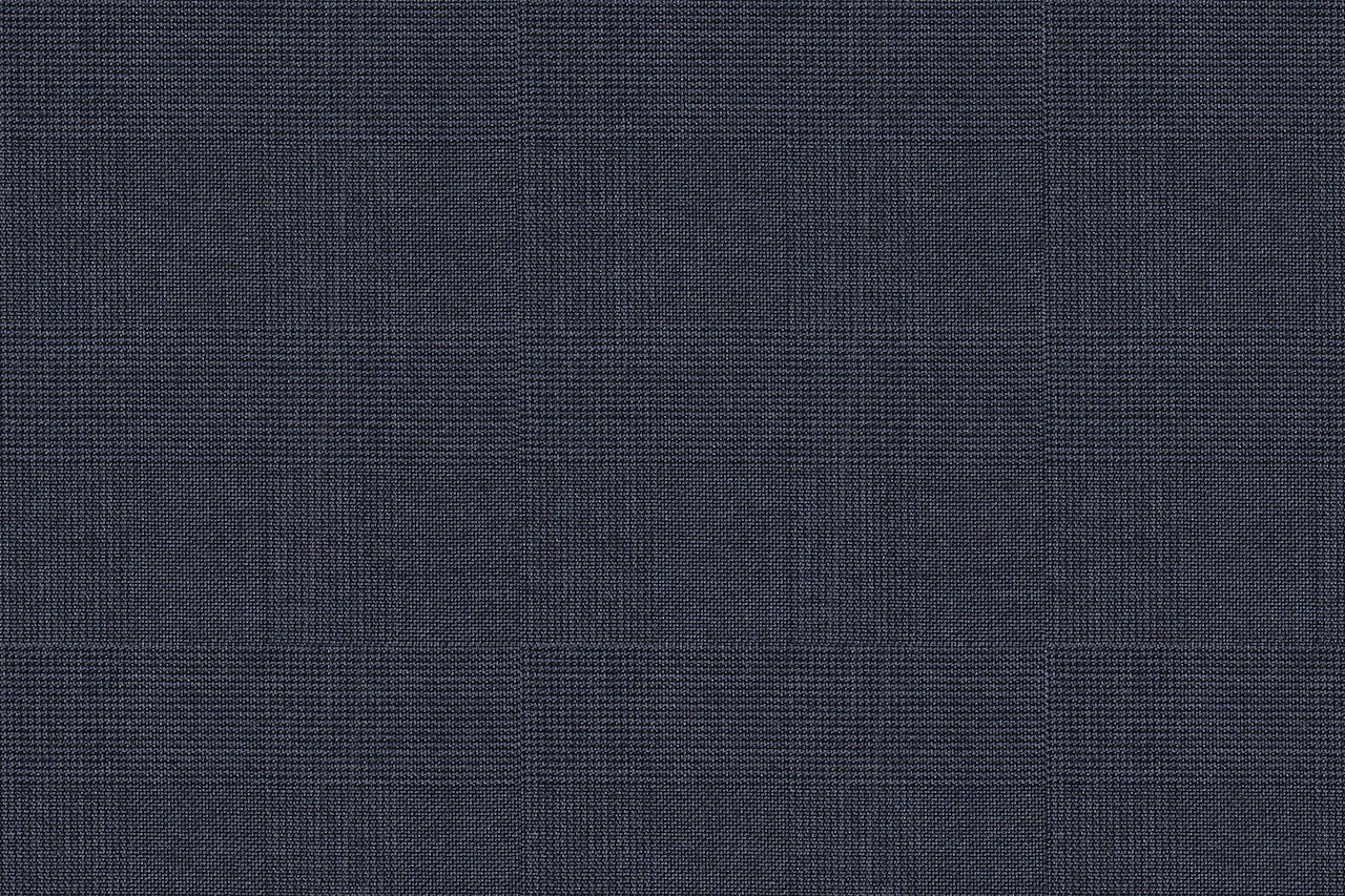 2199026/G1-22915 Blue Grey Self Check Pants Fabric