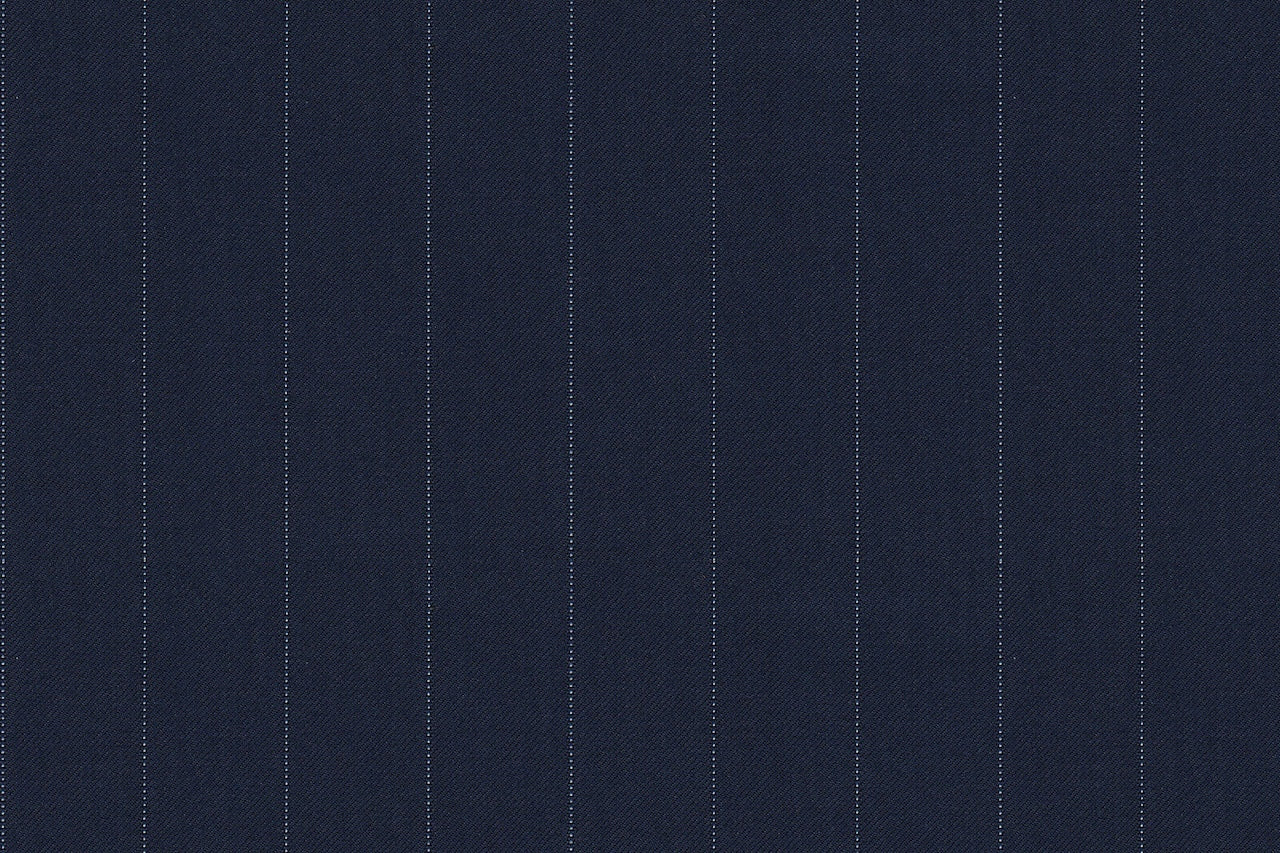 2199029/G1-22895 Navy With Light Blue Stripe Suit Fabric