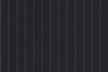 2199032/G1-22889 Charcoal With White Stripe Suit Fabric