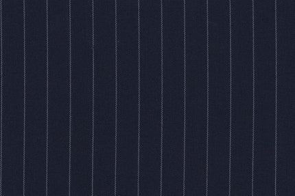 2199033/G1-22890 Navy With White Stripe Suit Fabric