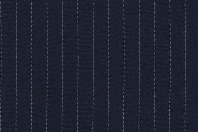 2199033/G1-22890 Navy With White Stripe Suit Fabric