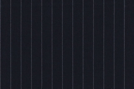 2199034/G1-22891 Midnight With White Stripe Suit Fabric
