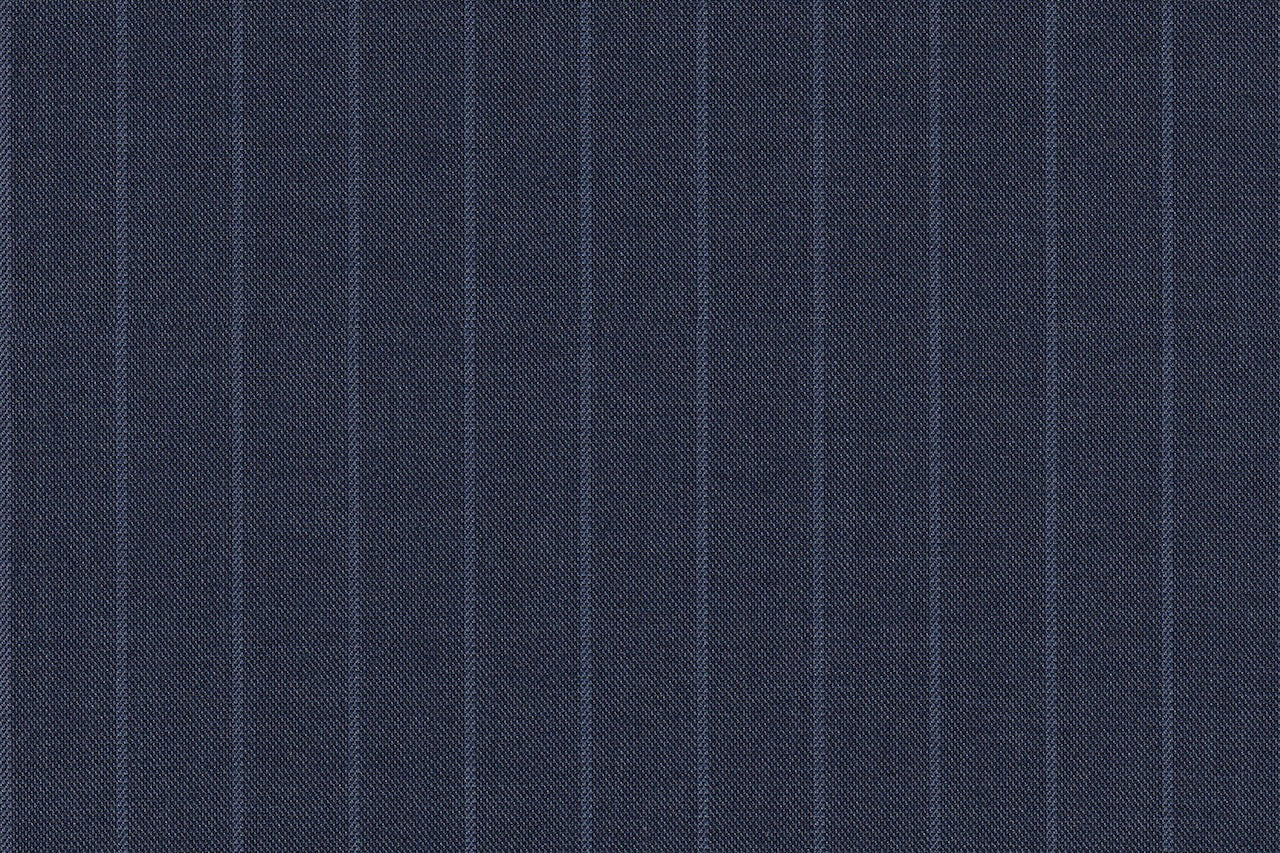 2199037/G1-22897 Denim Blue With Light Blue Stripe Suit Fabric