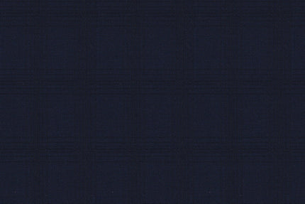 2199089/G1-22945 Navy Blue Self Check Suit Fabric