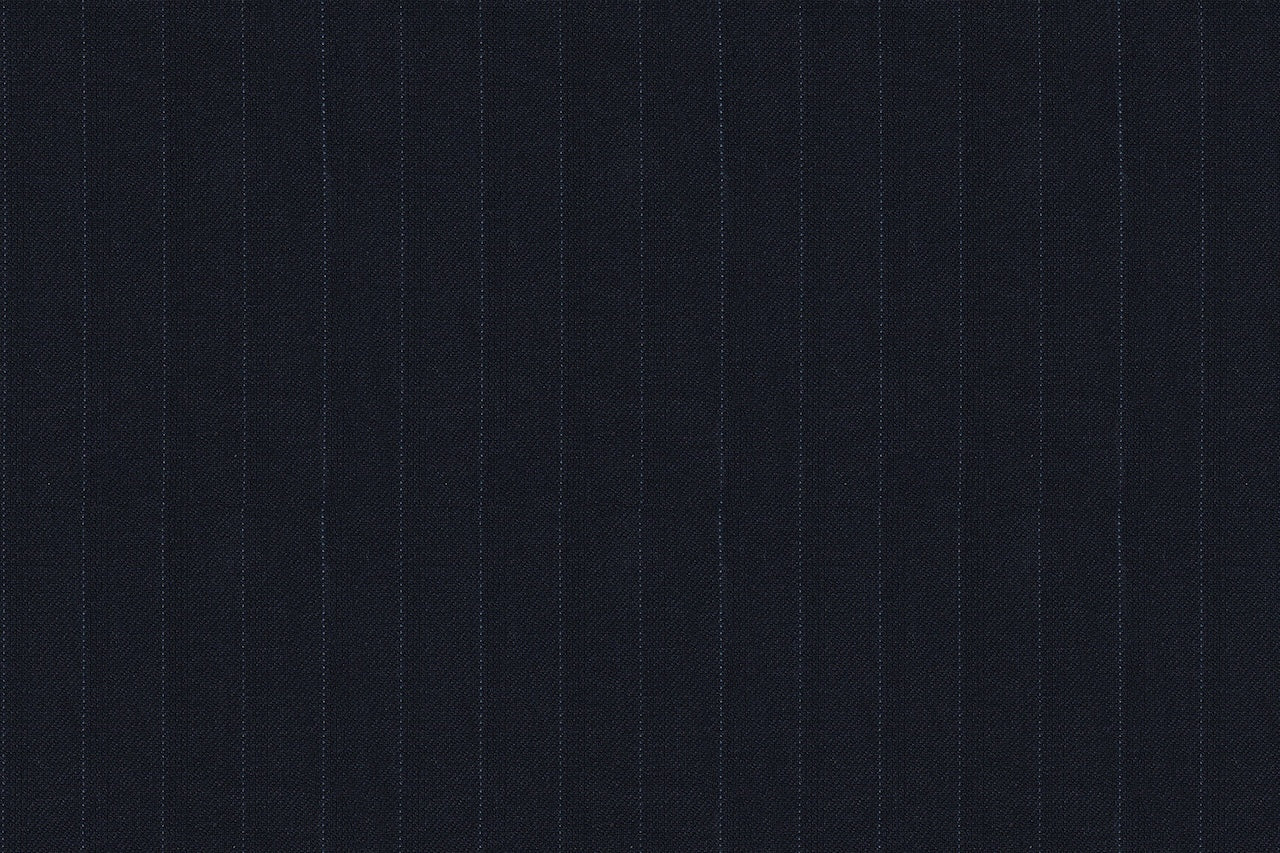 2199092/G1-22892 Navy With Light Blue Stripe Suit Fabric
