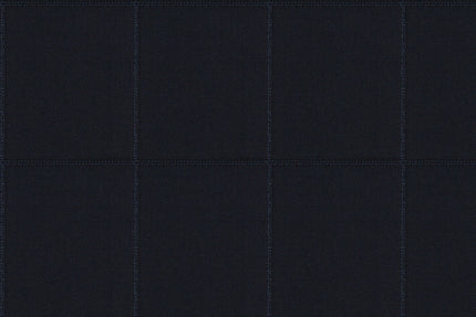 2199094/G1-22936 Dark Blue with Light Blue Check Jacket Fabric