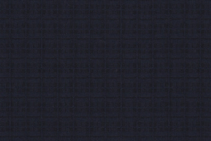 2199105/G1-22932 Navy Blue Small Check Jacket Fabric