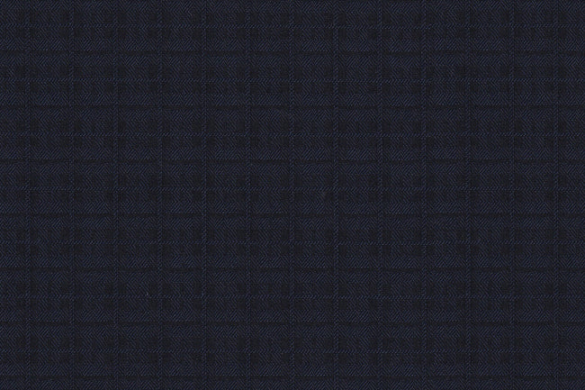 2199105/G1-22932 Navy Blue Small Check Jacket Fabric