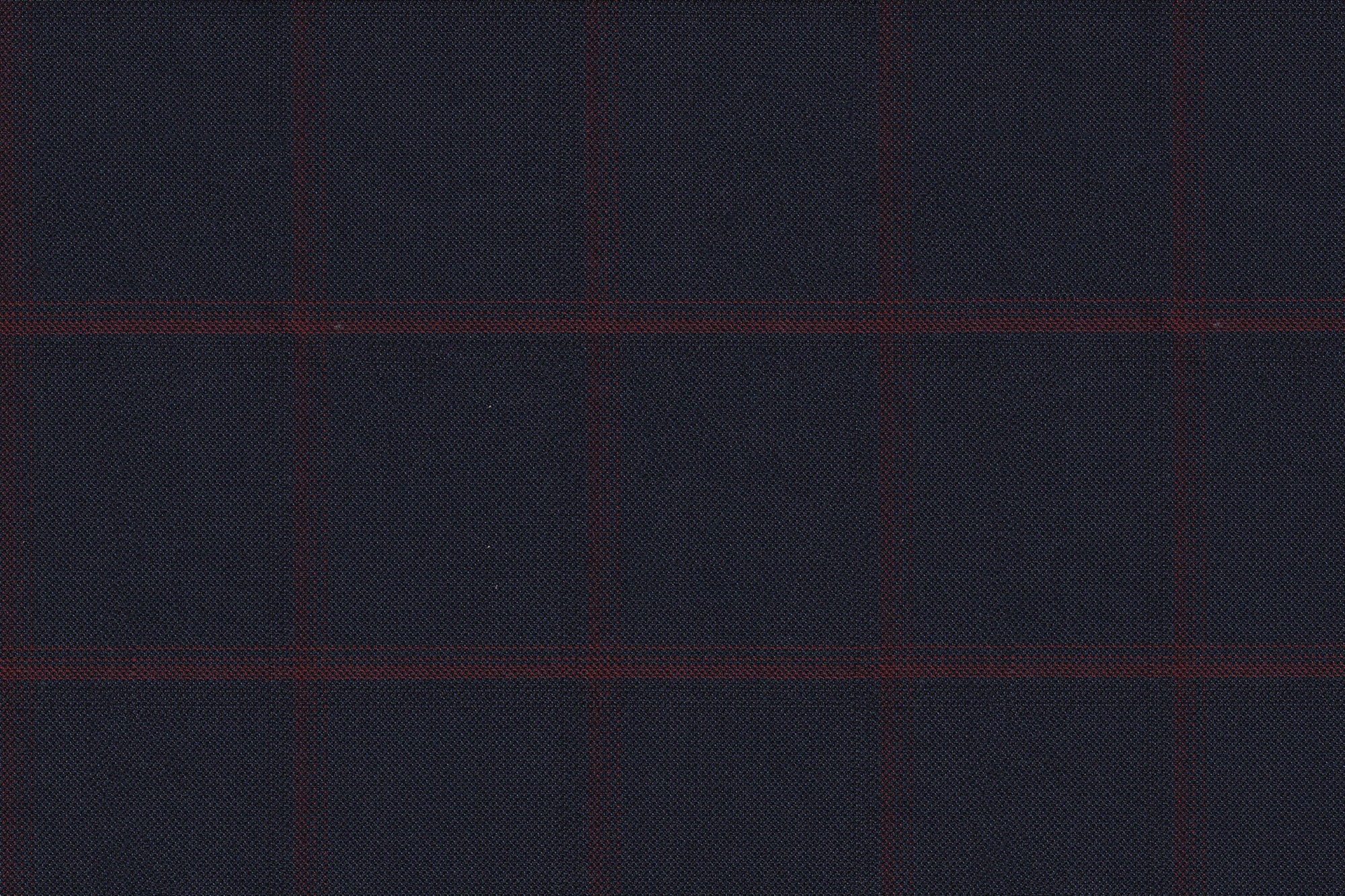 2199106/G1-22935 Midnight Blue with Red Check Suit Fabric