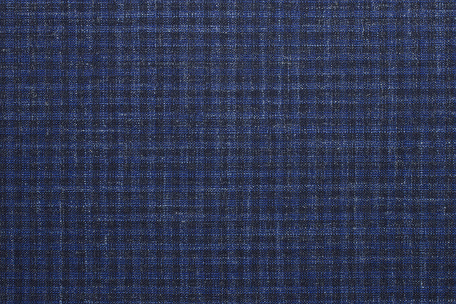 25007-2/G5-20219 Navy Blue & Black Check Pants Fabric