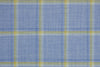 25010-5/G5-20205 Baby Blue With Yellow Window Pane Vest Fabric