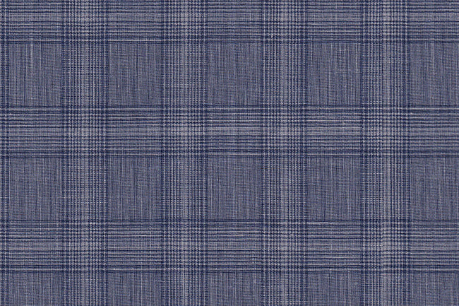 25038/G5-20284 Grey & Blue Window Pane Vest Fabric
