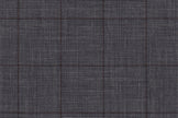 25053/G5-20272 Light Grey Micro Houndstooth With Brown Check Vest Fabric
